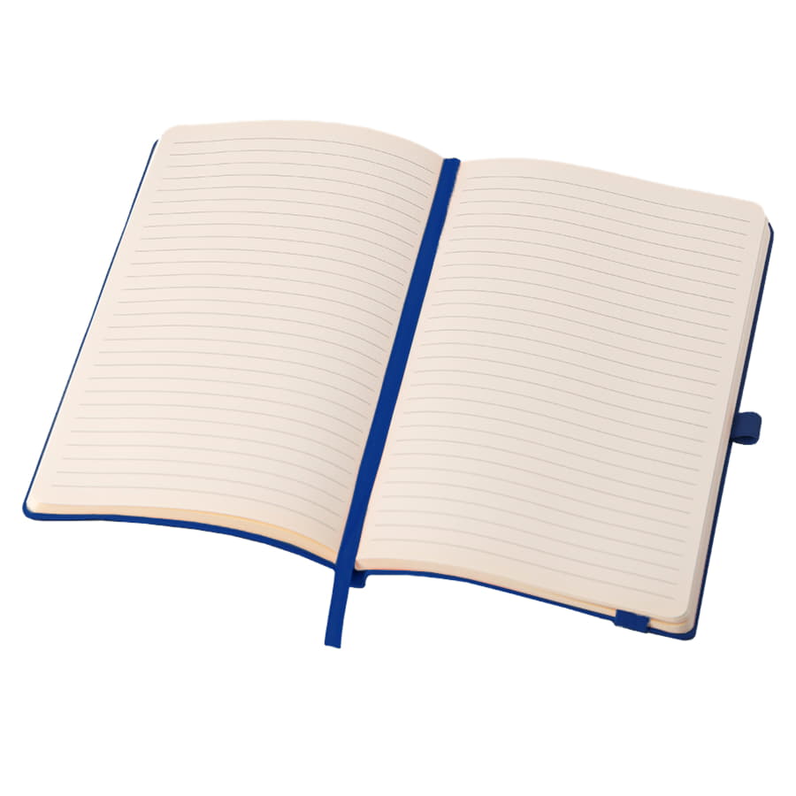 Бизнес-блокнот GRACY на резинке, формат А5, в линейку, синий-5