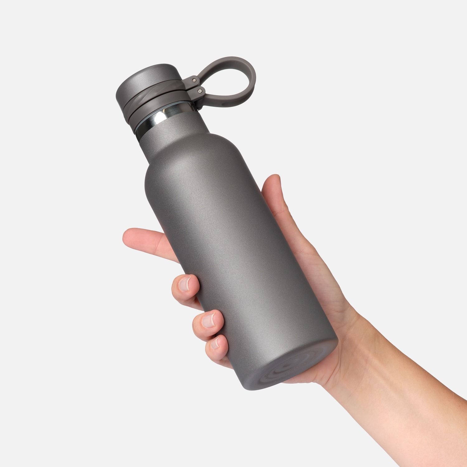 Термобутылка вакуумная герметичная Modena, серая-9