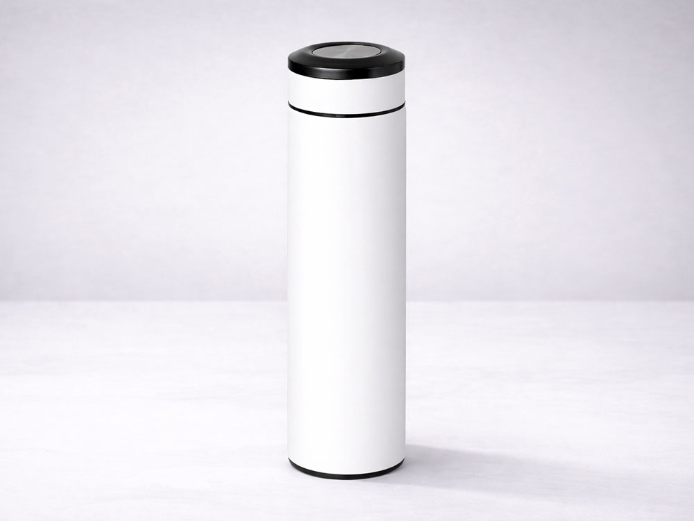 Вакуумный термос Vacuum Flask C1, soft touch, 420мл, белый-11