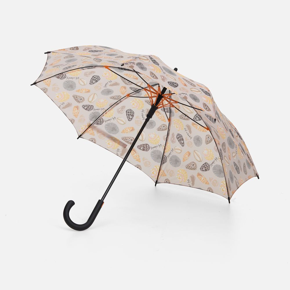 Зонт-трость Undercolor с полной запечаткой на заказ, с оранжевыми спицами-1