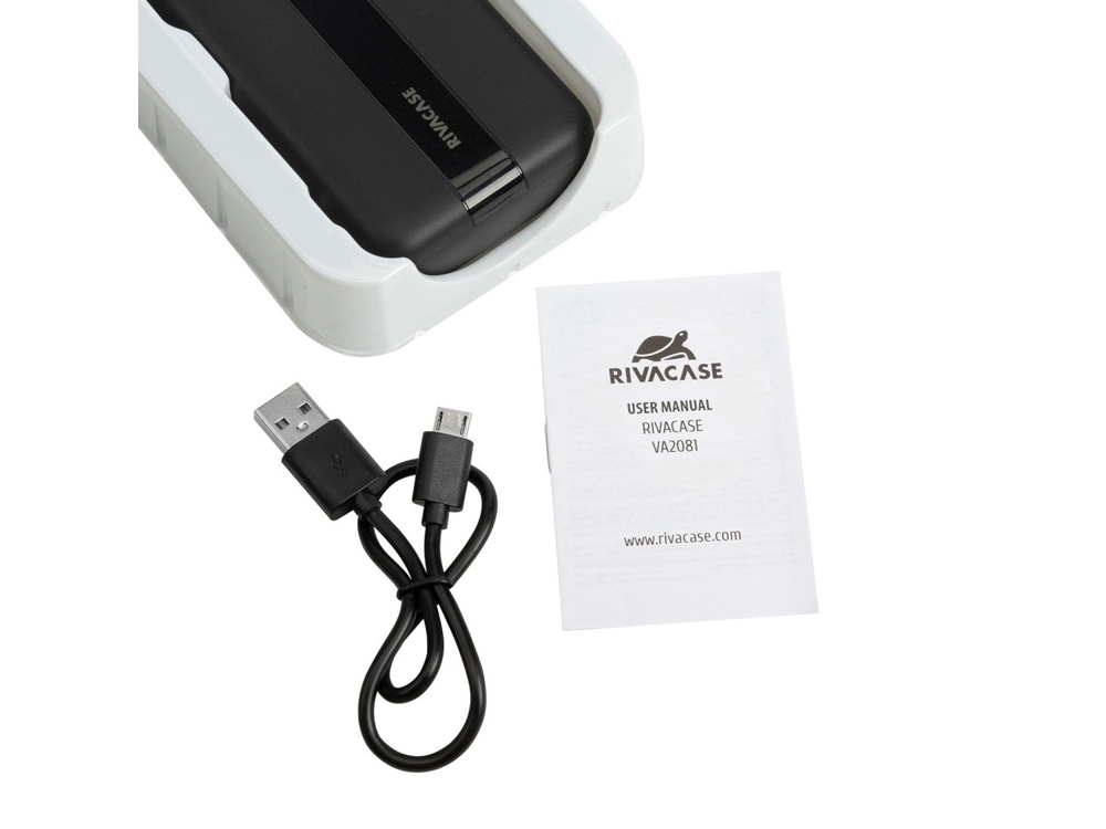 RIVACASE VA2081 (20000 мАч) внешний аккумулятор, черный 12/24-13