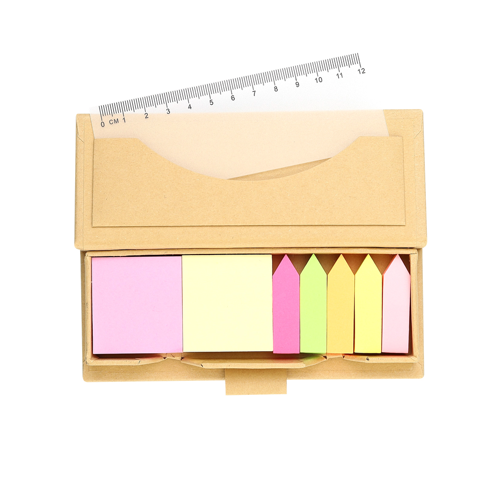 Набор цветных бумажных стикеров Boxer, Светло-коричневый-2