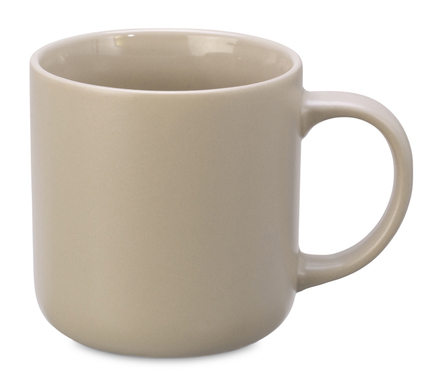 Кружка матовая Rita, 410мл, бежевый-1