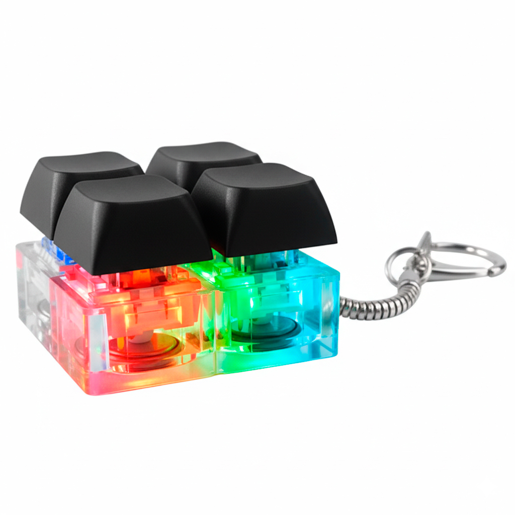 Брелок Press Anti Stress с LED подсветкой, Черный-1