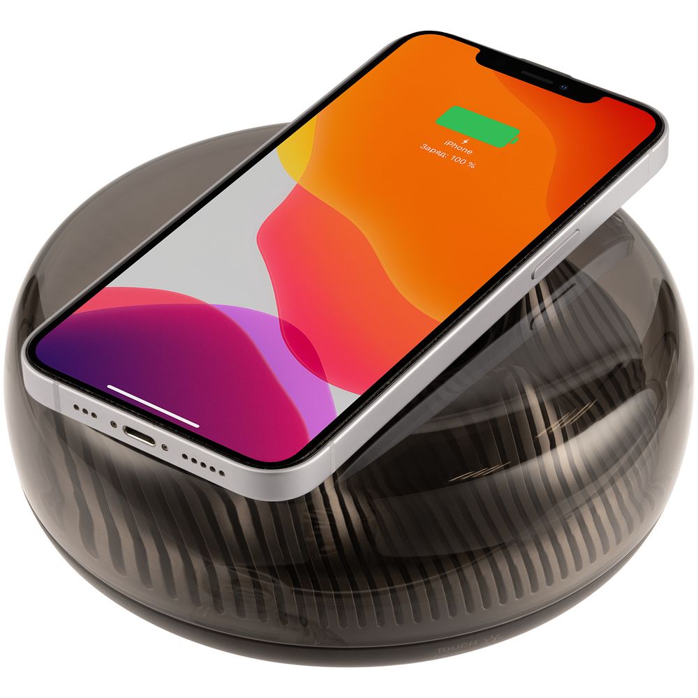 Станция для беспроводной зарядки с подсветкой apexPoint, черная-1