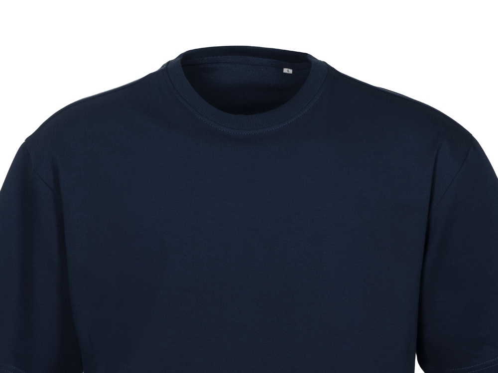 Футболка из френч терри Warsaw унисекс 220гр, темно-синий-9