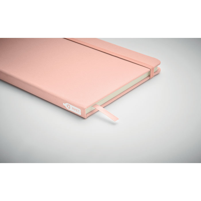 Блокнот A5 из RPET 600D, детский розовый-2