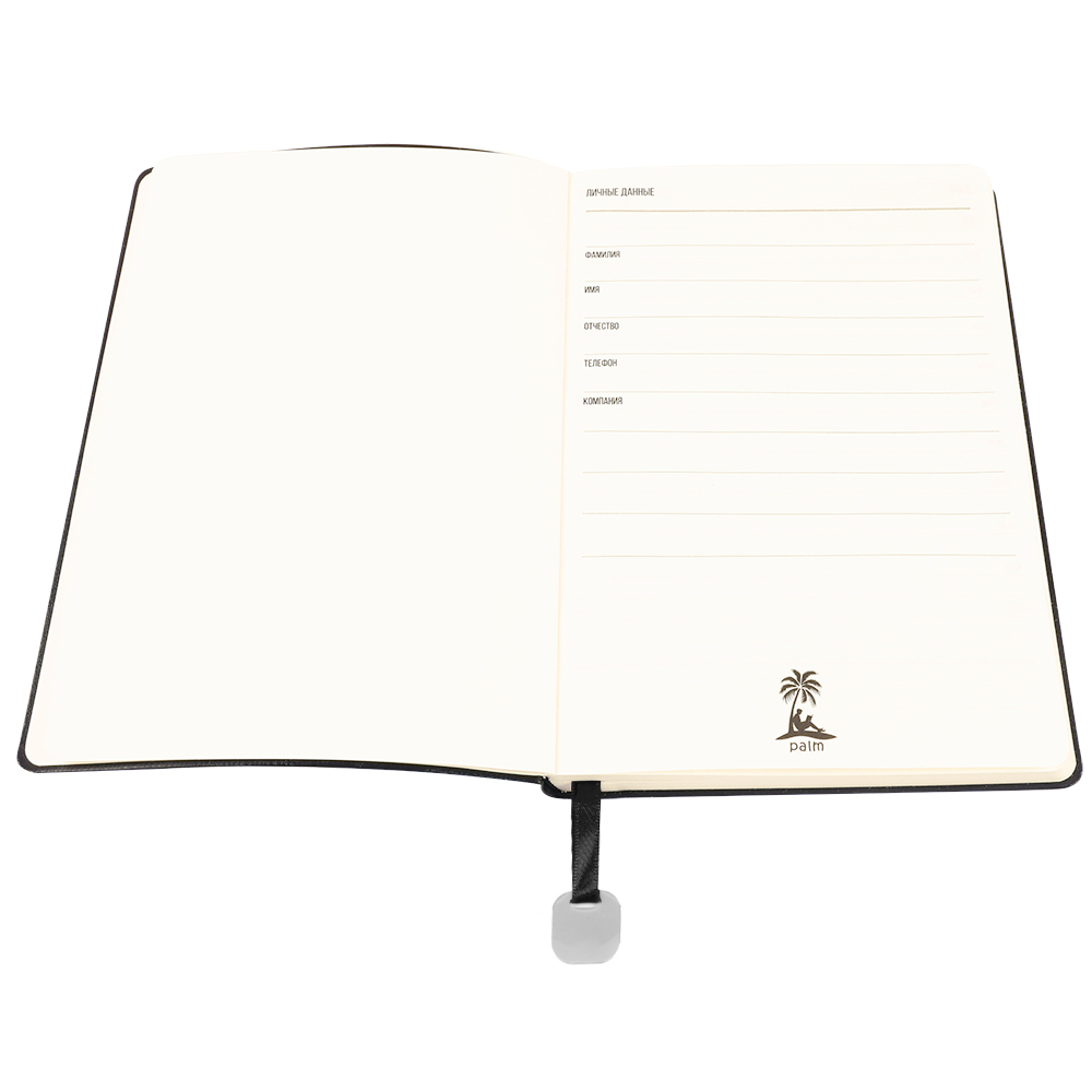 Ежедневник A5 недатированный Farfalla в мягком переплёте, Черный-2