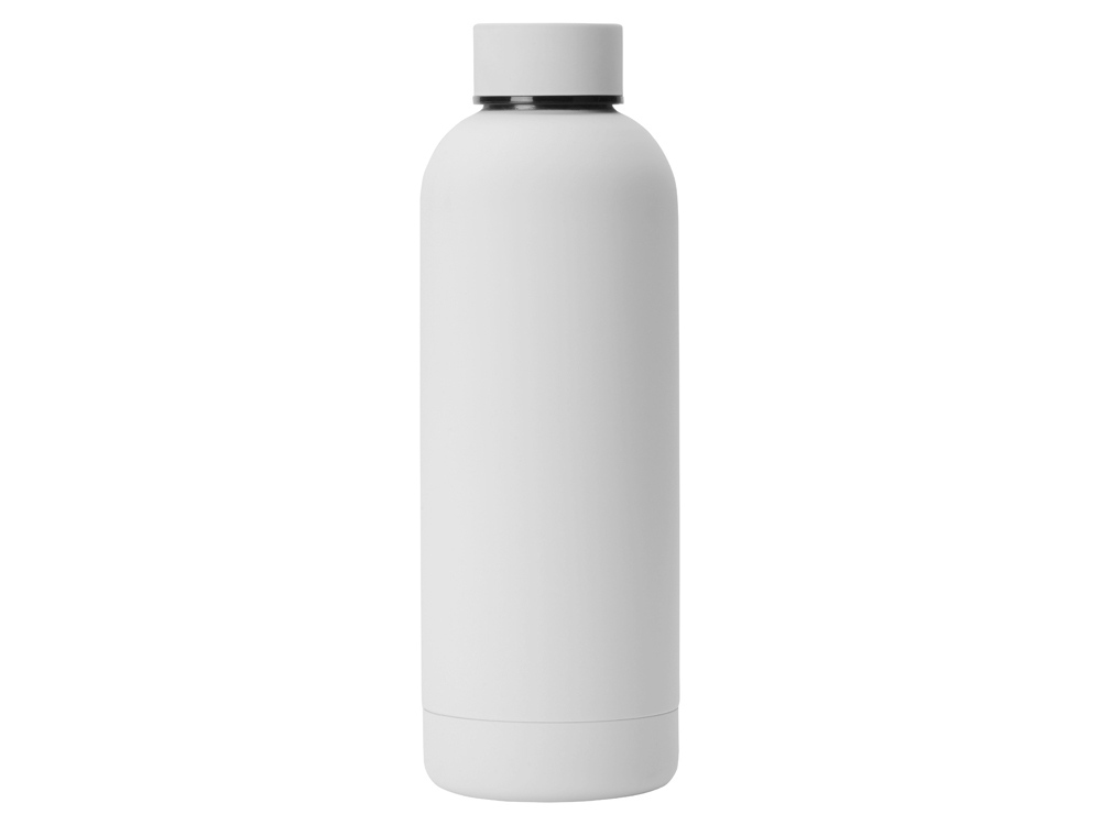 Вакуумная термобутылка Cask Waterline, soft touch, 500 мл, тубус, белый-2