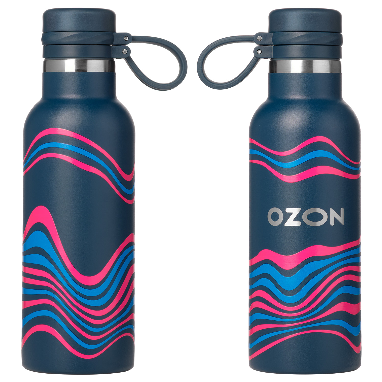 Термобутылка вакуумная герметичная Modena, синяя-11