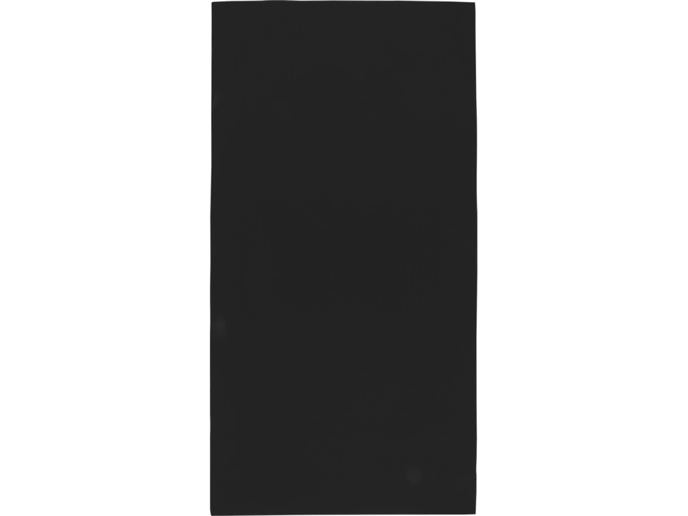 Lucas спортивное полотенце из переработанного полиэстера 70х140 см - сплошной черный-2