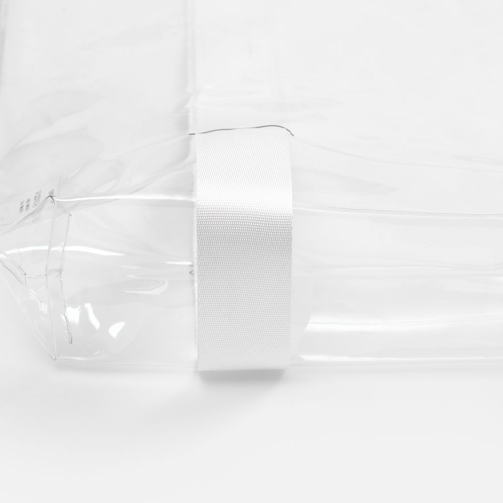 Шопер Clear Fest, ver.2, прозрачный с белыми ручками-2