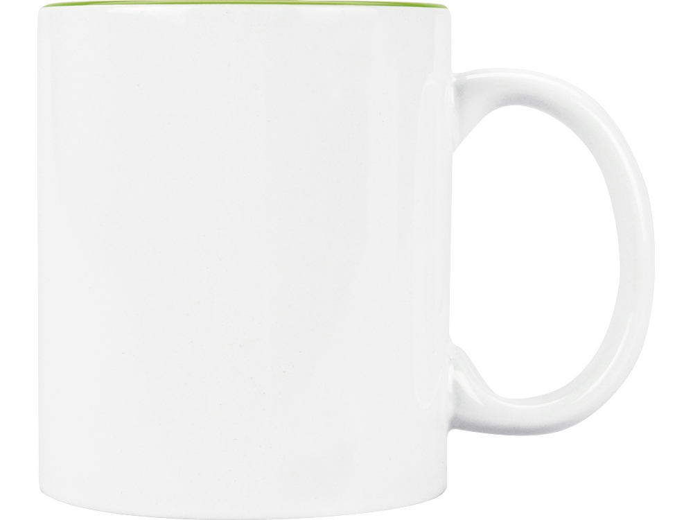 Кружка Gain 320мл, белый/зеленое яблоко-1
