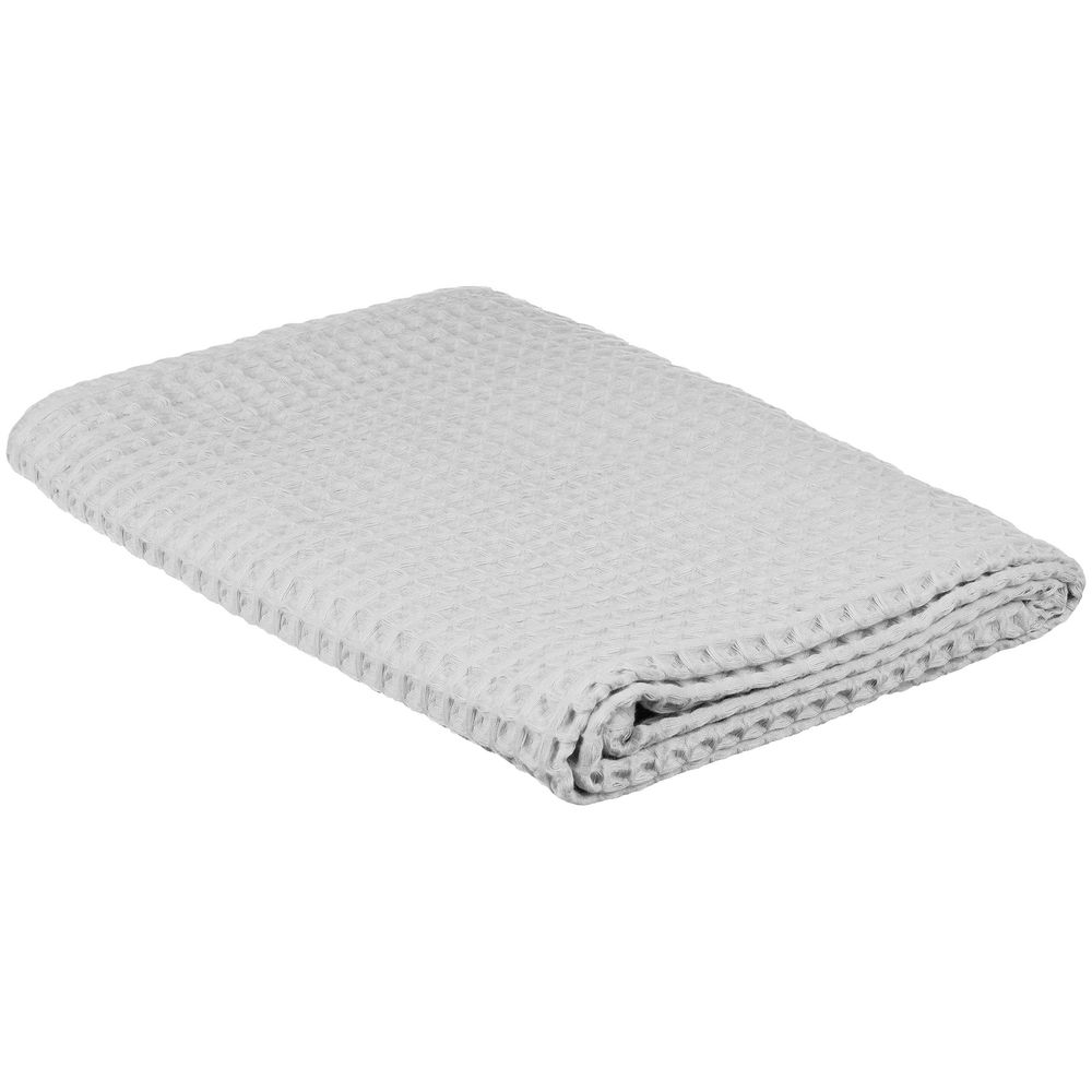 Полотенце вафельное Gentle, большое, светло-серое-0