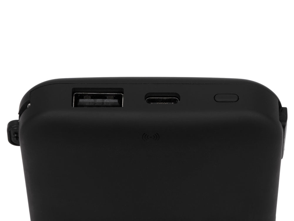 Внешний беспроводной аккумулятор с подсветкой лого Astro, 10000 mAh, черный-6