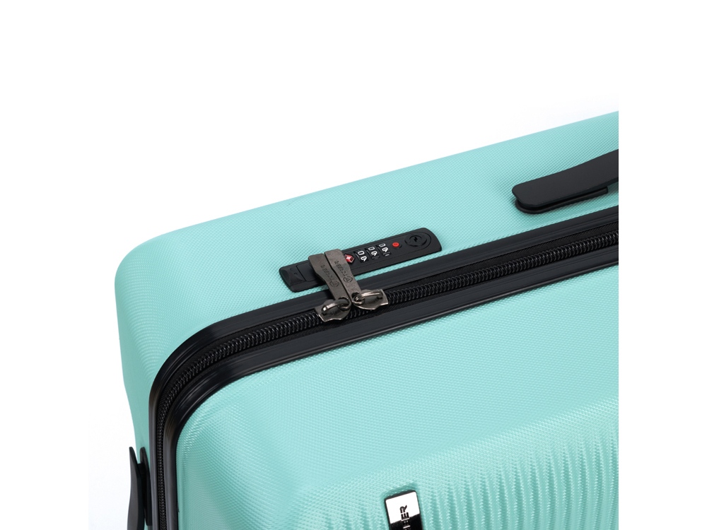 Чемодан TORBER Caspian, светло-зелёный, ABS-пластик, 43 х 26 х 68 см, 64 л-6