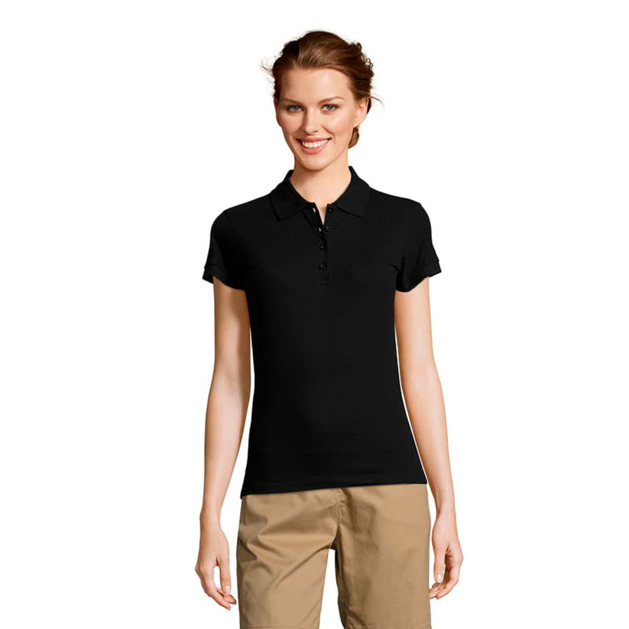 Рубашка поло женская PEOPLE 210, черный-1