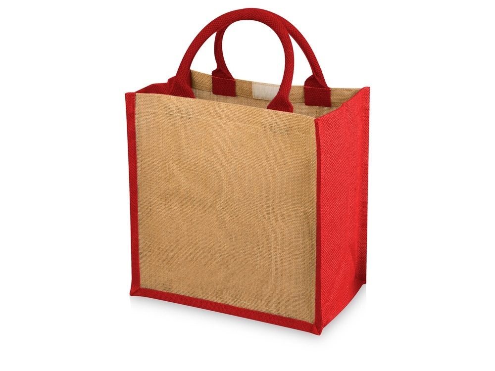 Сумка подарочная Hindy, натуральный/красный-0