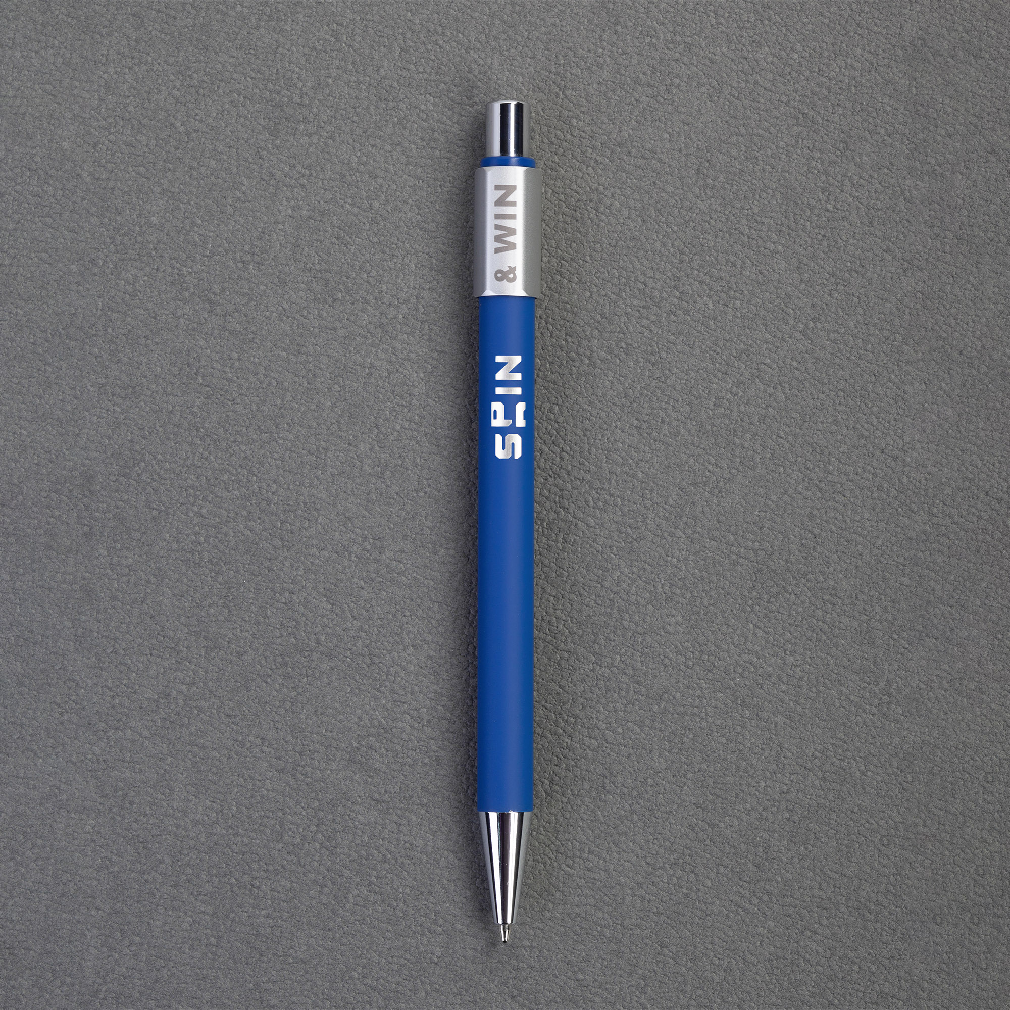 Ручка шариковая "Spin" с 6ти-гранным спиннером, покрытие soft touch-2