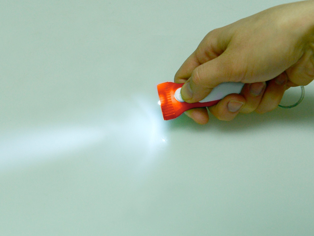 Брелок-фонарик Каяма, оранжевый/белый-1