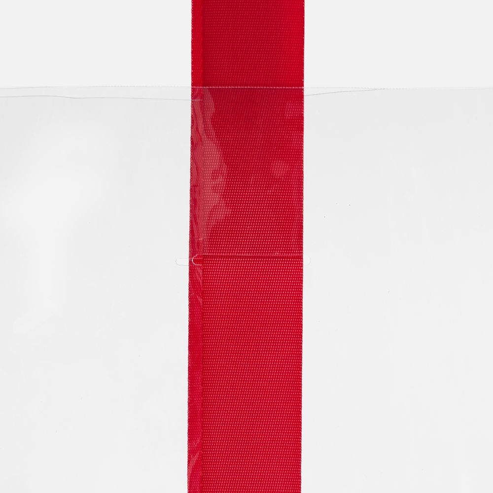 Шопер Clear Fest, ver.2, прозрачный с красными ручками-4