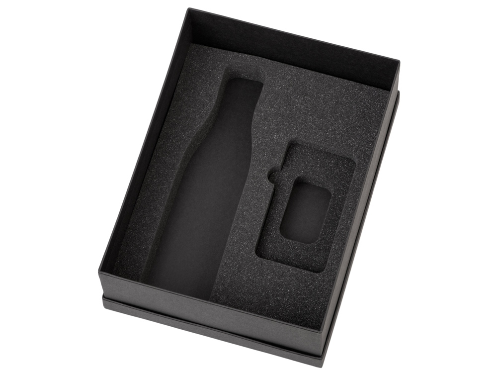 Подарочный набор с термобутылкой и повербанком С2, темно-синий-2