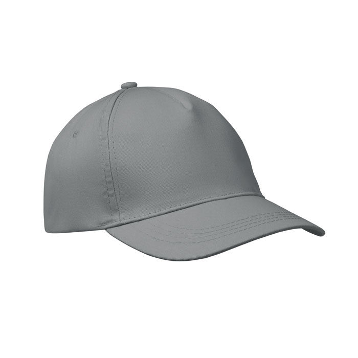 5 panel baseball cap, серый-0