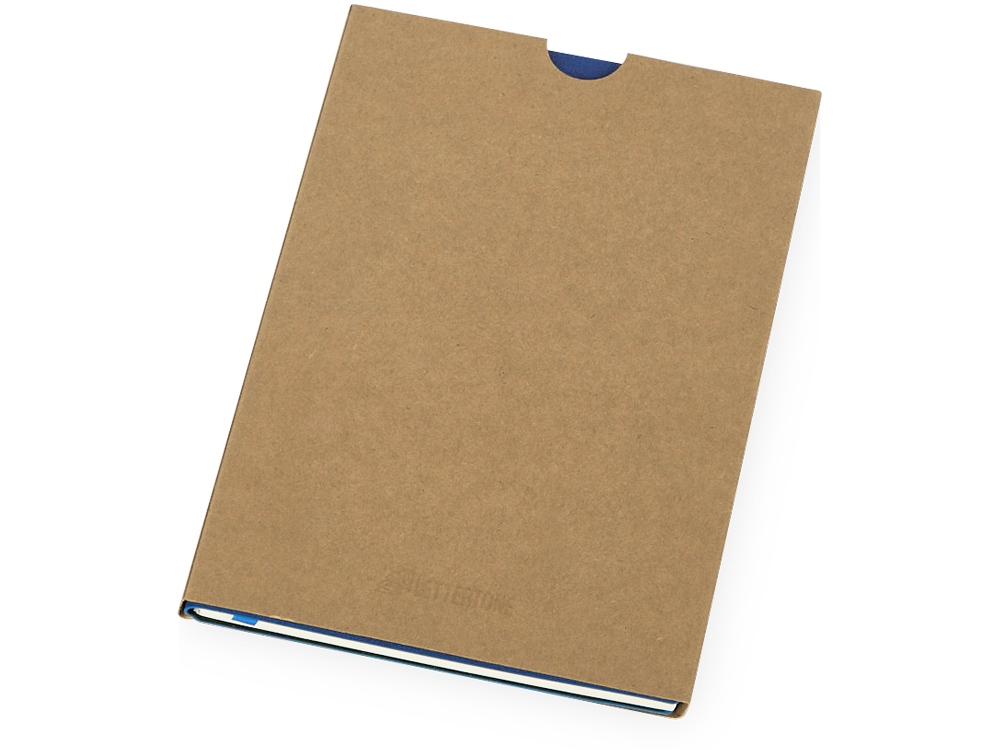 Блокнот Horizon с горизонтальной резинкой, гибкая обложка, 80 листов, синий-6