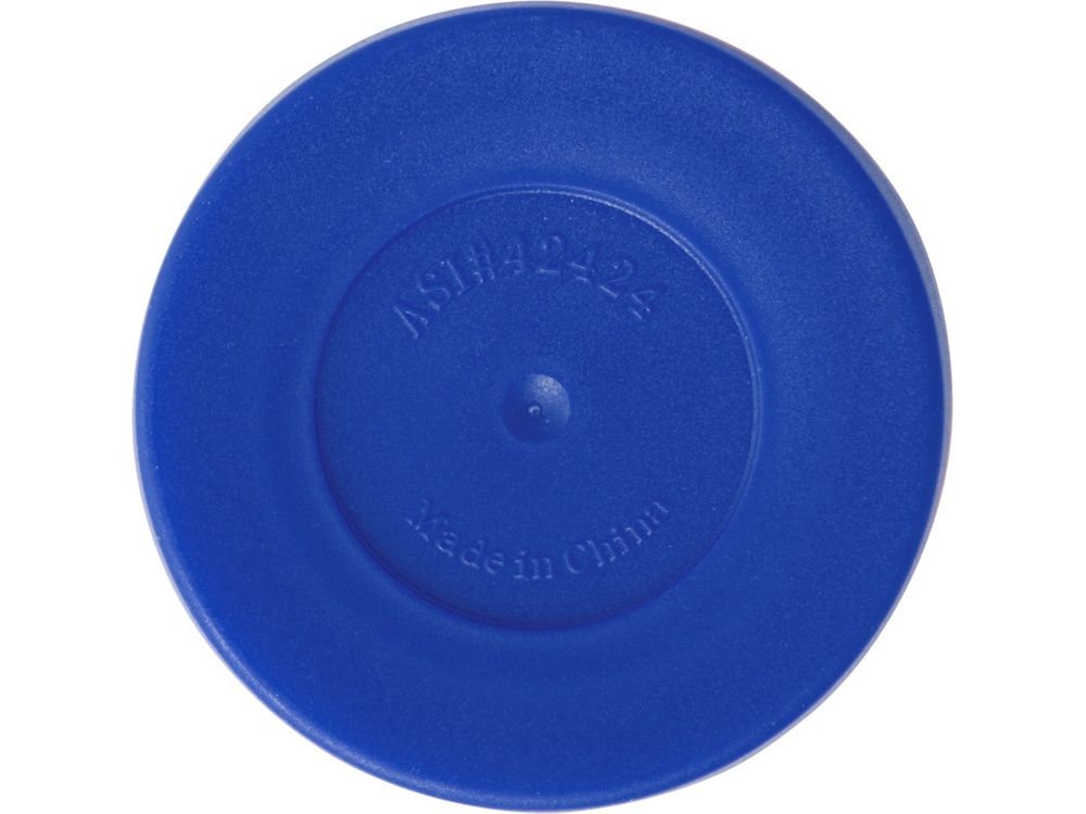 Термостакан Elwood из переработанной нержавеющей стали, 410 мл - Серебристый/Синий-4