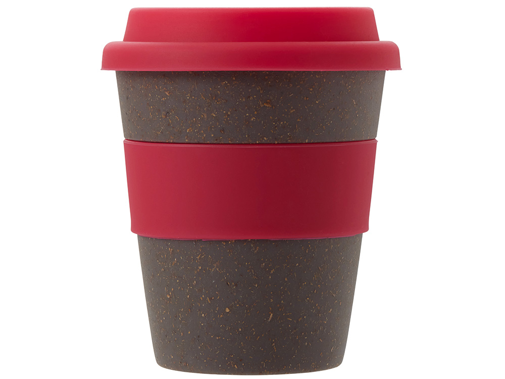 Стакан с силиконовой крышкой Cafe, розовый-4