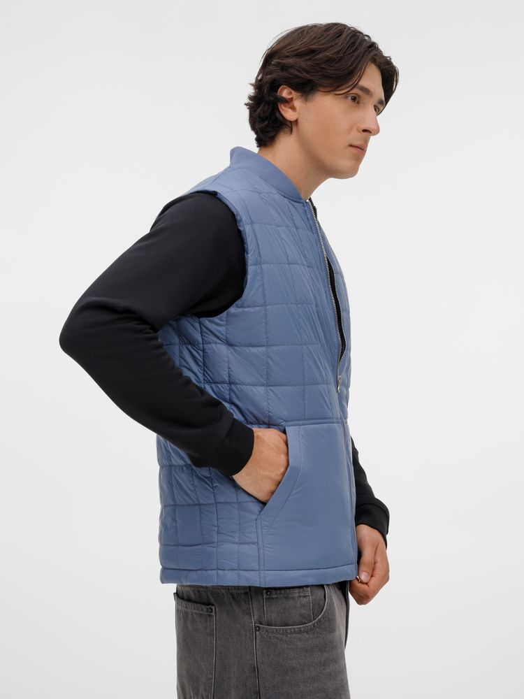 Жилет унисекс Warmbridge, синий (джинс)-3