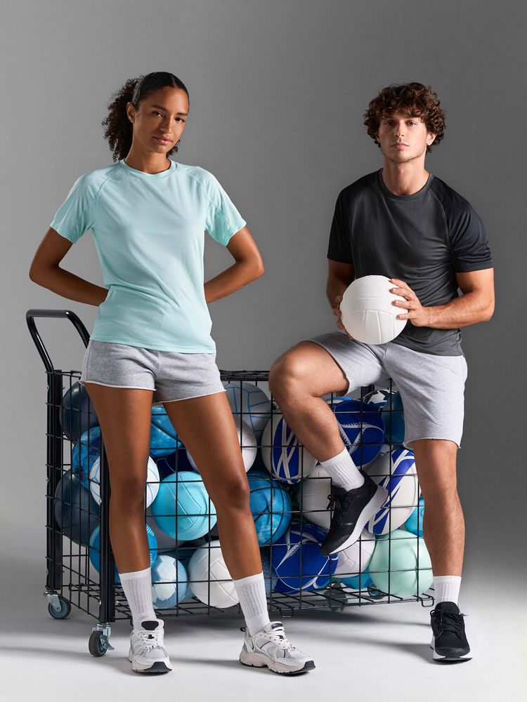 Футболка спортивная унисекс Vortex, темно-синяя-4