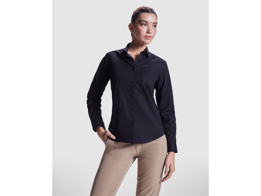 MOSCU WOMAN рубашка д/р, черный-6