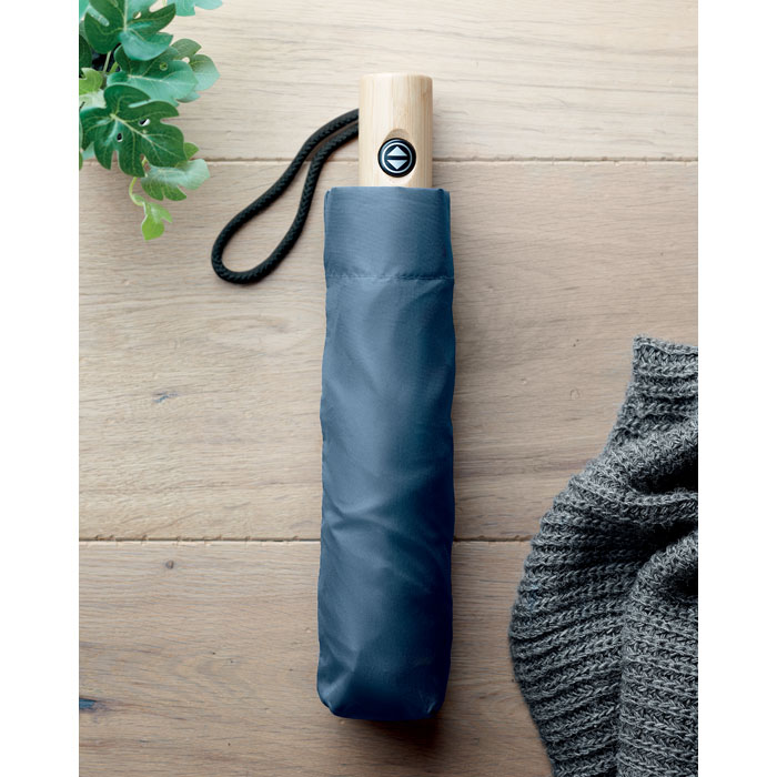 Зонт 23-дюймовый из RPET 190T, синий-1