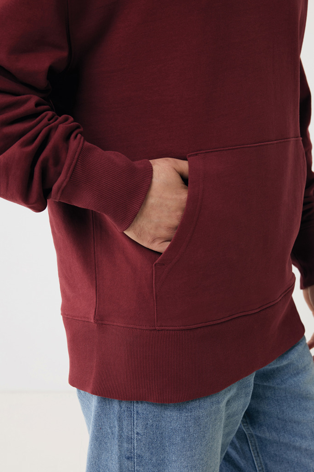 Худи Iqoniq Yoho из переработанного хлопка, свободный крой, унисекс, 340 г/м²-15