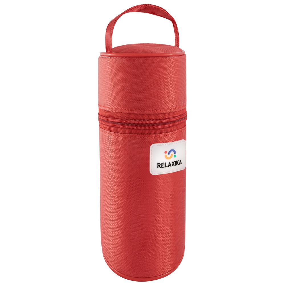 Термос Relaxika Duo 1000 в чехле, стальной-1