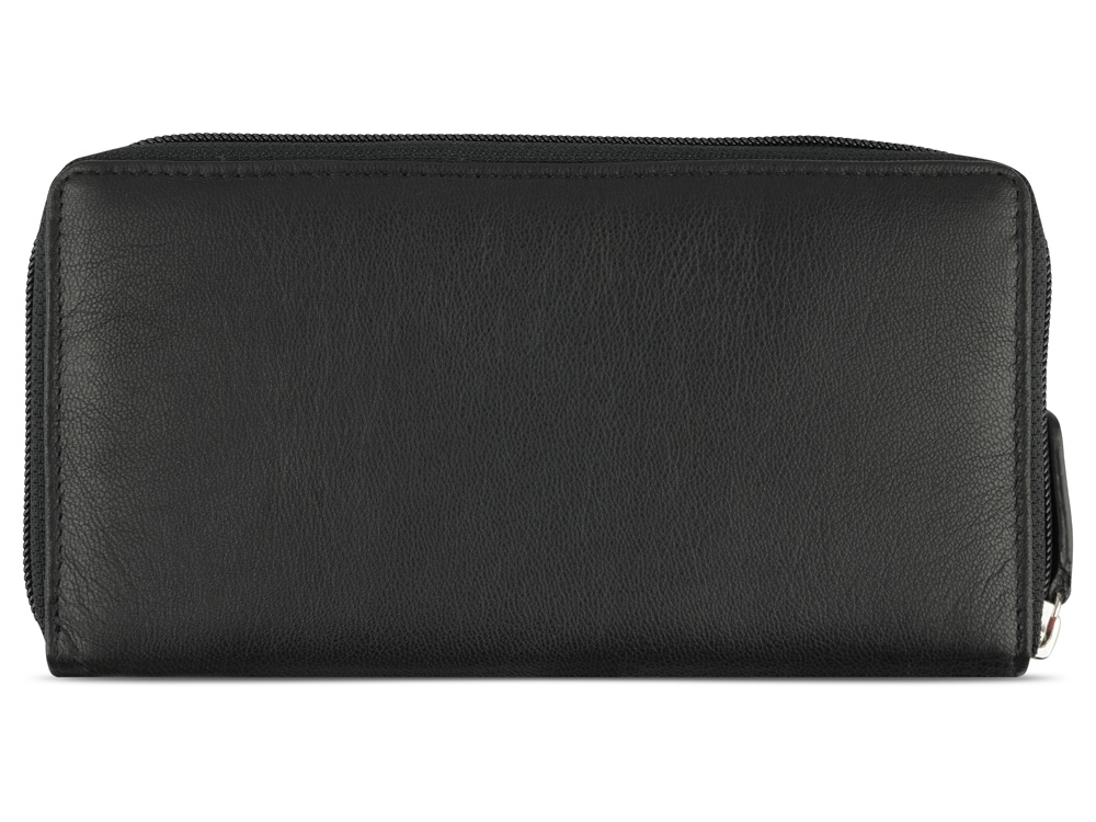 Кошелёк женский BUGATTI Banda, с защитой данных RFID, чёрный, кожа/полиэстер, 18,5х2х10 см-4