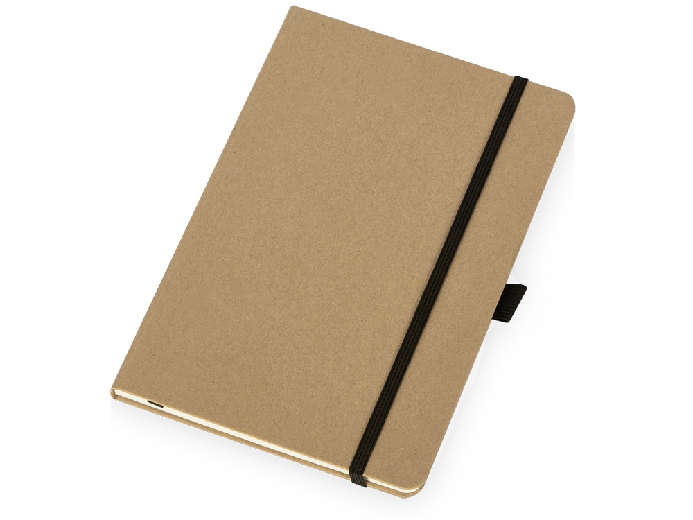 Блокнот Sevilia Hard, твердая обложка из крафта A5, 80 листов, крафтовый/черный-0