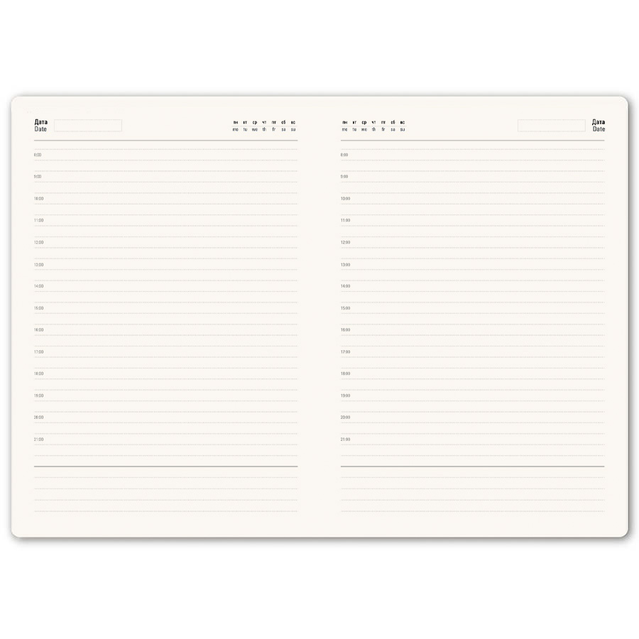 Ежедневник недатированный Solas, формат А5, с магнитом, зеленый, кремовый блок в линейку, зеленый-3