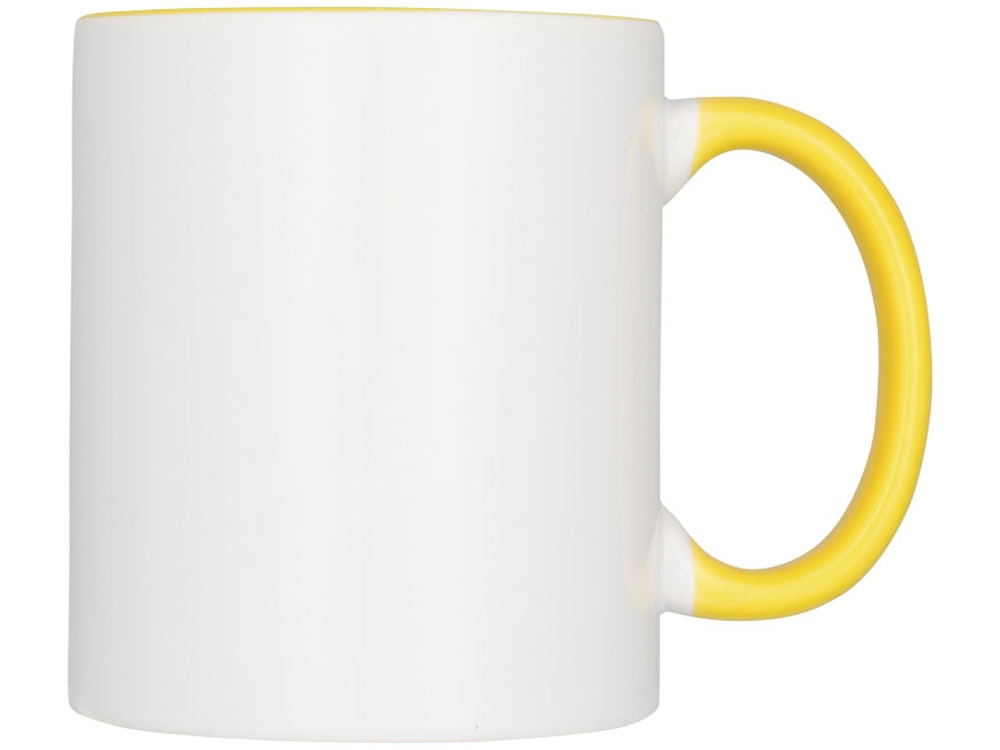 Цветная кружка Pix для сублимации, белый/желтый-1