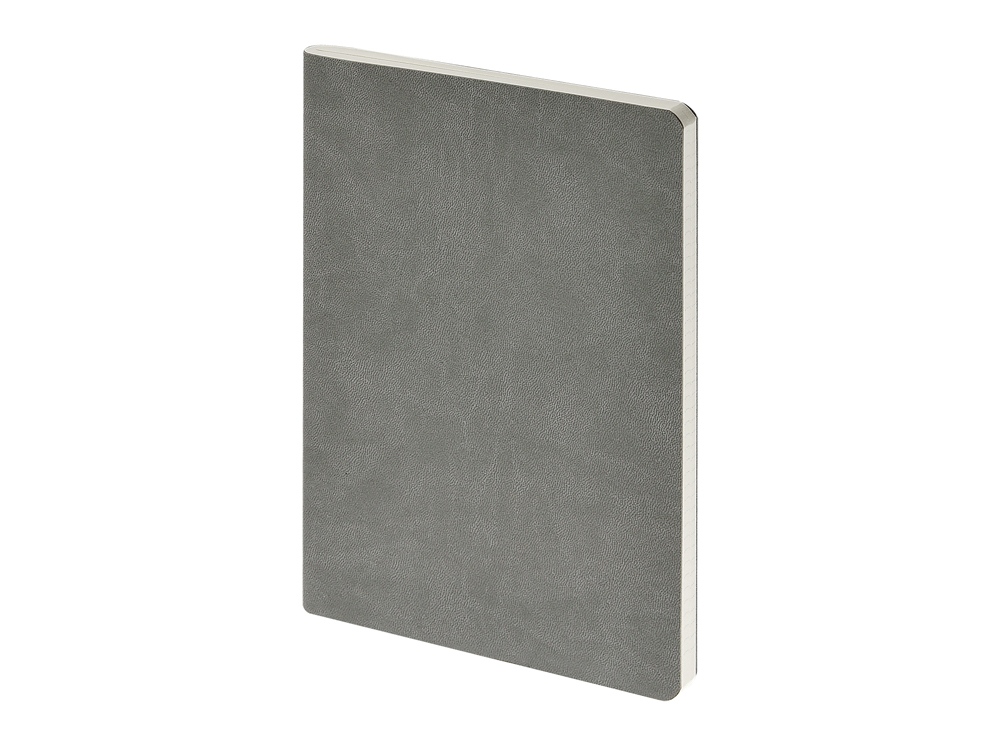 Бизнес тетрадь А5 Megapolis flex 60 л. soft touch клетка, светло-серый-0