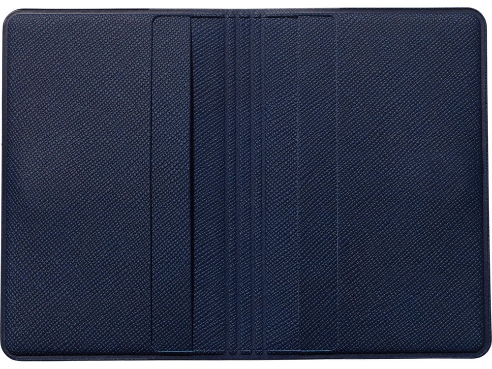 Футляр-книжка на 4-е карты с RFID Favor, темно-синий-2