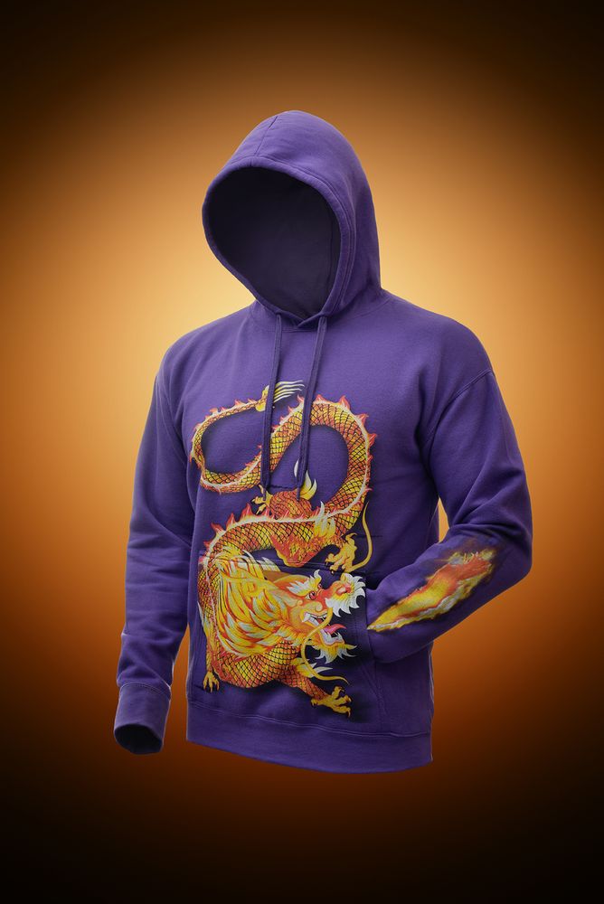 Толстовка с капюшоном Slam 320, фиолетовая-3