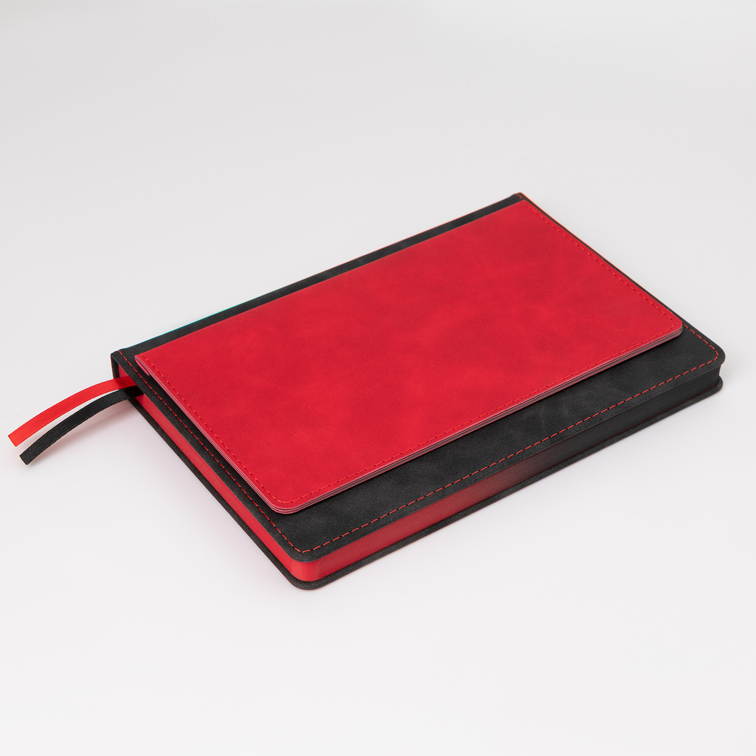 Ежедневник Медио (Medio) с клапаном недатированный, черный-3