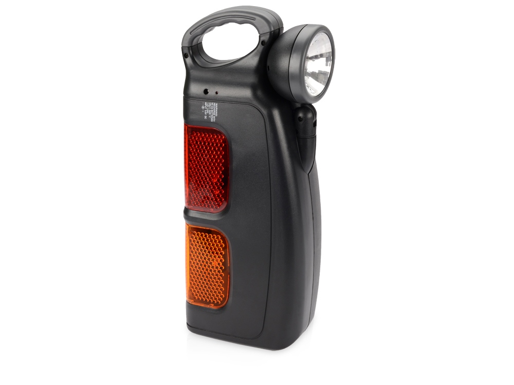 Набор инструментов автомобилиста с фонарем, 14 предметов, черный-0