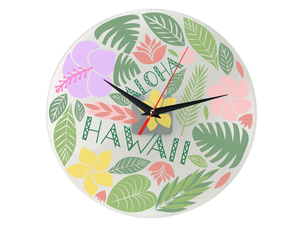 Часы настенные круглые из стекла 28 см Thames-1