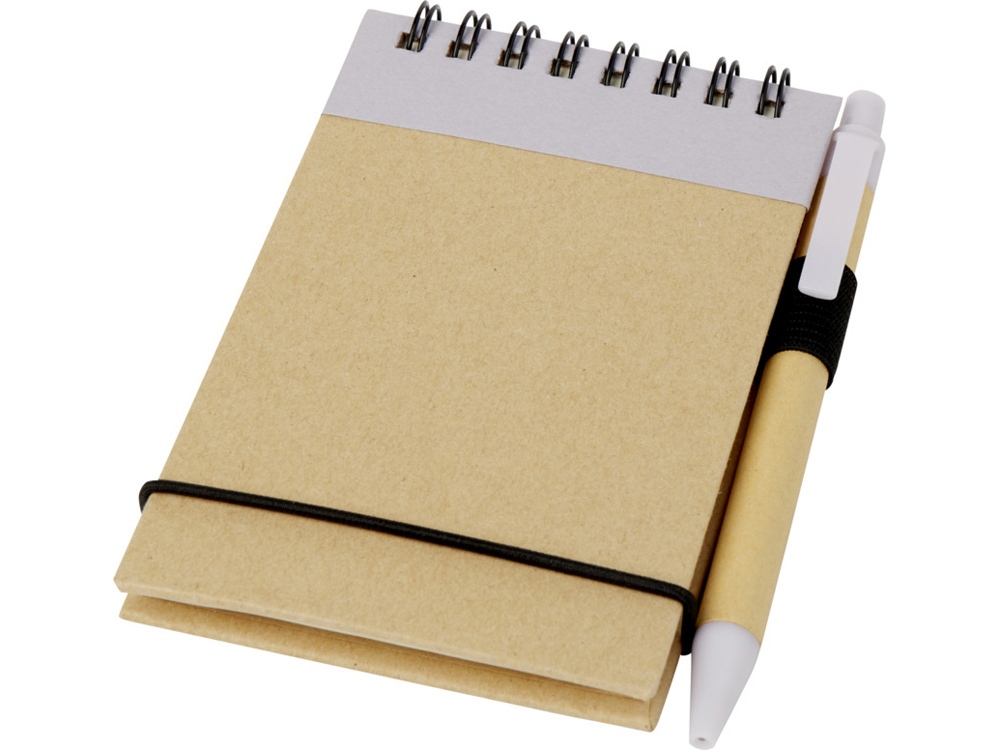 Блокнот А7 Zuse с ручкой шариковой, лиловый-0