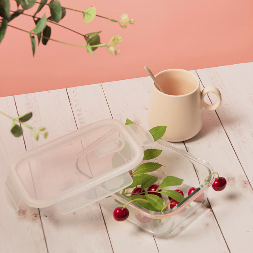 Ланч-бокс TUBER, боросиликатное стекло, прозрачный-4