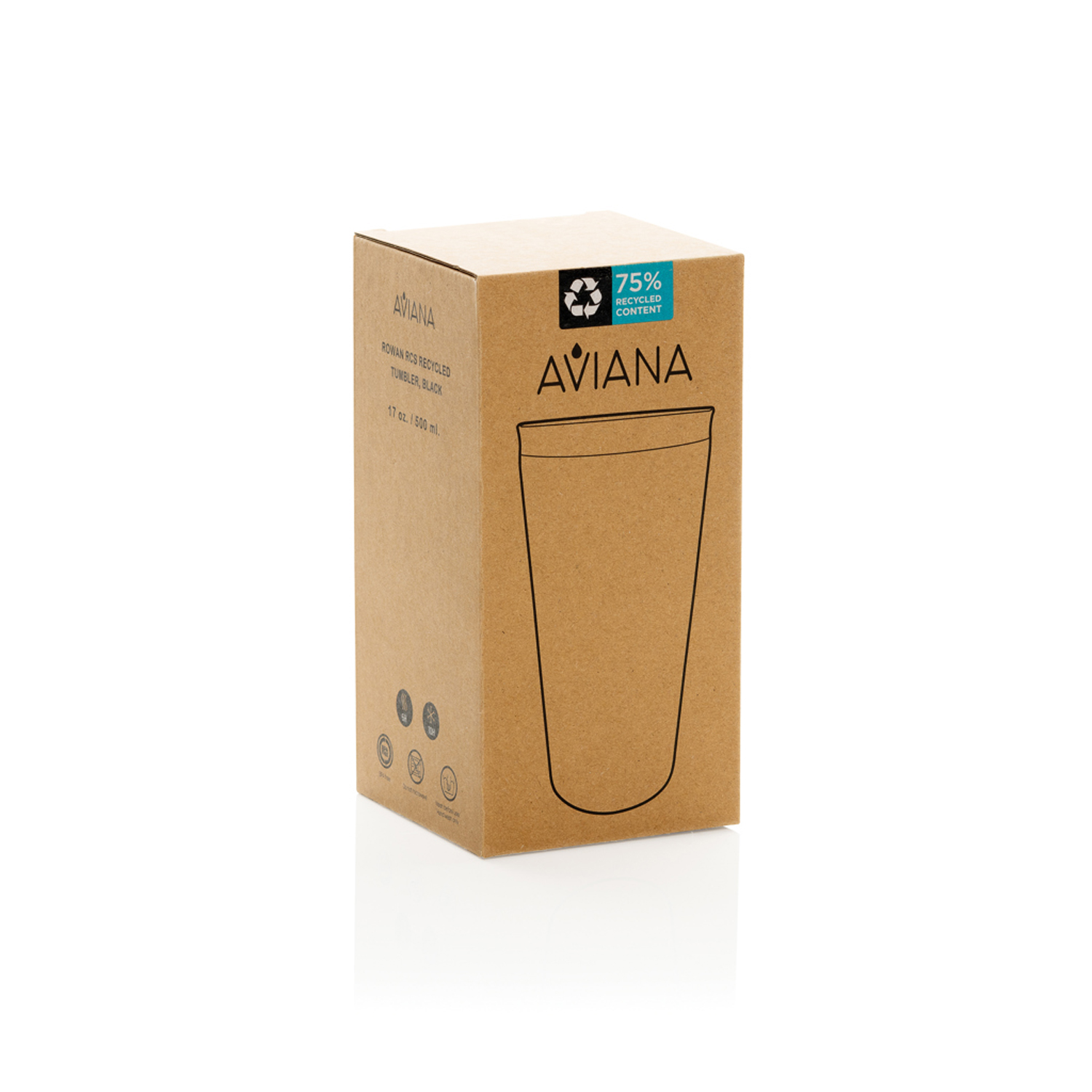 Термокружка Aviana™ Rowan из переработанной стали RCS, 500 мл-3