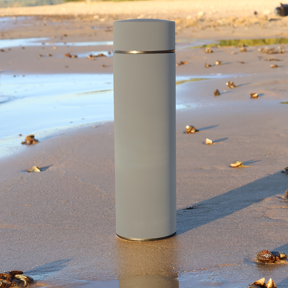 Термос Bronx софт тач, Серый-4